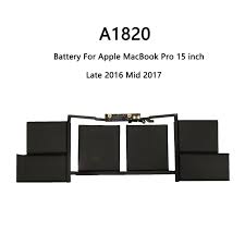 MacBook Pro Orjınal 15'' A1820 A1707 Touch Bar Late 2016 Mid 2017 EMC 3072, EMC3072 EMC 3162 EMC3162, 020-01728 MLH32LL/A MPTR2LL/A Batarya Pil